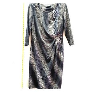 Womens L Tango Mango Collection 3/4 sleeve dress